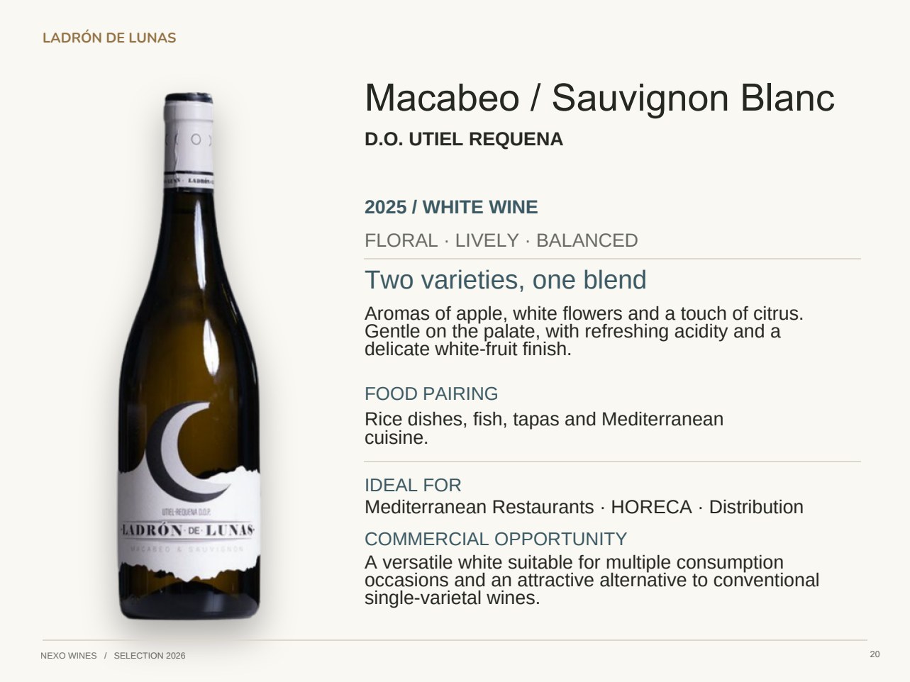Slide 20 del catálogo Nexo Wines 2026