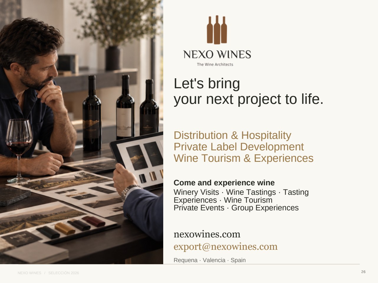 Slide 26 del catálogo Nexo Wines 2026
