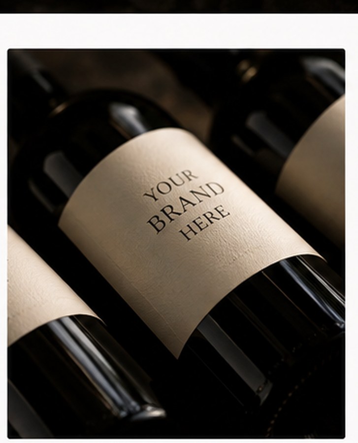 Private label wine bottle concept